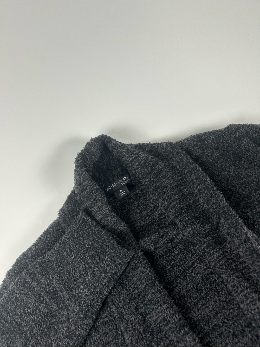 Barefoot Dreams WMNS SZ XL Cali Cardigan CozyChic Black Heathered Pockets